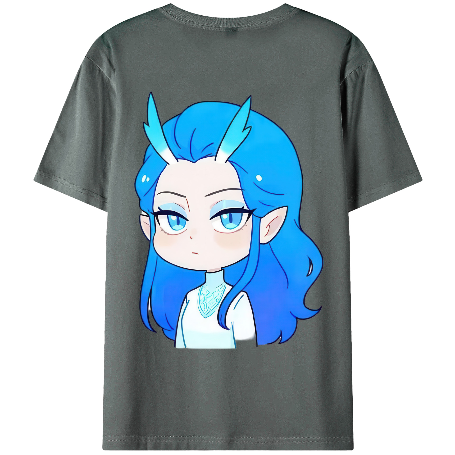 （画像用） Ne Zha 2 ナタ 魔童の大暴れ 綿100％ メンズ半袖Tシャツ（バックプリント） 通気性